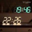 탠디 레인보우 3D LED 인테리어 벽시계 38cm