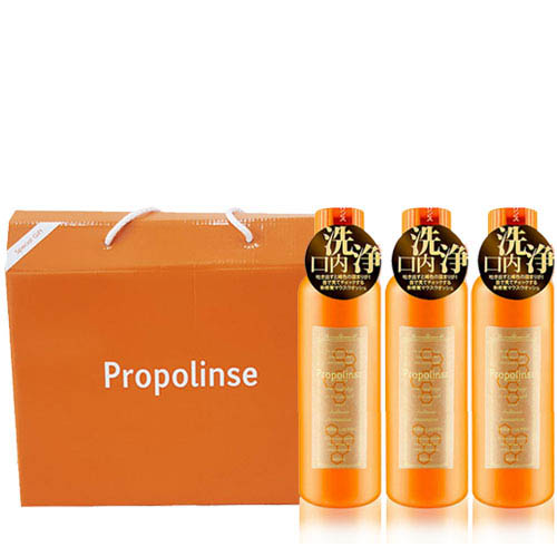 [보이는 구강 청결제]프로폴리스 가글 600ml×3P (의약외품 무알콜)
