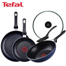 [테팔] 스페셜 프라이팬 실속 구성 3P+파워블루 멀티팬 28cm+유리뚜껑 28cm  TFC-EL08STPBWG