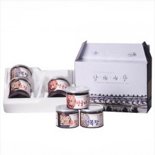 전남완도 저염식 특허간장 남해애찬 감사선물세트6호( 전복장 250g + 새우장 250g + 고추장굴비 500g )(냉장)