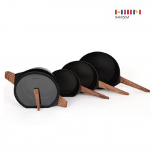 한샘 마이쿡 IH 주물 스탠딩냄비,후라이팬 4종 U (HC-20F / HC-24F / HC-28G / HC-24Y)