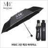 [MIDC]마인디크레용 블랙에디션 남성 3단우산 체크바이어스 3단