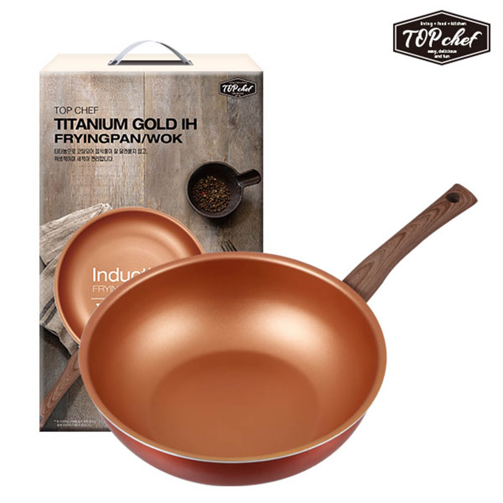 탑셰프 티타늄골드IH궁중팬26cm 1P
