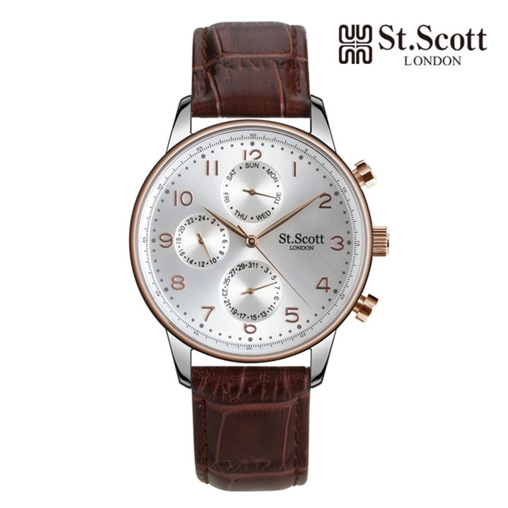 [St.Soott]세인트스코트 남성시계 ST5102L-RSC