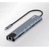 유니콘 C타입 8in1 LAN포트 HDMI 멀티 USB허브 4K 미러링 PD 87W 충전 지원 알루미늄 TCH-L60