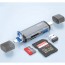 유니콘 OTG멀티카드리더기 A타입/C타입/5핀 USB3.1포트지원 XC-2000M 그레이