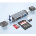 유니콘 OTG멀티카드리더기 A타입/C타입/8핀 USB3.1포트지원 XC-3000M 그레이