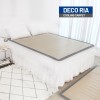 [DECO RIA] 데코리아 고급 스틱 그레이 와이드보더 대나무 매트 싱글 90x180CM