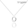 [TANDY] 탠디 실버925 인터라킹 듀얼 펜던트 목걸이 TDN604