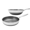 [에이미] 316 STS 통3중 올히트 웍팬 28Cm + 316 STS 통3중 올히트 소테팬 28Cm