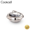 [Cookcell] 쿡셀 통3중 싱글 코팅 IH 가마솥 16cm 블랙 + 유리뚜껑 / 품번 : 01078