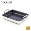 [Cookcell] 쿡셀 통3중 더블코팅 IH 사각멀티팬 32cm / 품번 : 03036