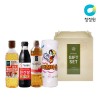 청정원 명절세트E (요리올리고당700g 1개,진간장500ml 1개, 사과식초500ml 1개,키친타올)