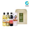 청정원 명절세트H (옥수수유 500ml, 요리유 500ml, 진간장 500ml, 키친타올)
