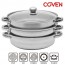 코벤 스텐레스 3단 찜 전골 멀티 냄비 COV-03SS