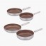 네오플램 엣지팬 스텐 브라운 IH 쿡웨어 4종세트 (20cm 프라이팬,24cm 프라이팬, 28cm프라이팬, 28cm 궁중팬)