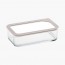 네오플램 피카원 글라스 모듈형 유리 밀폐용기 직사각 1600ml (화이트)
