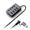 [유니콘] NH-400SW USB3.2 Gen1 4포트 USB허브 개별전원스위치 케이블 길이 1.2M