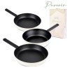 퓨어린 화이트 인덕션 (IH) 프라이팬 3종C 세트 [ 프라이팬 24cm + 궁중팬 24cm + 프라이팬 28cm ]
