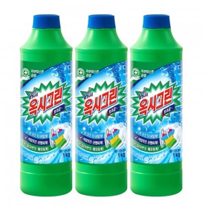 [옥시크린] 분말 표백제 용기형 1kg x 3개