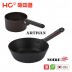 해피콜 누아르 레드라벨 IH 궁중팬 28cm + 아티젠 IH 밀크팟 16cm 2종세트 (HCNAR-005)