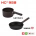 해피콜 누아르 레드라벨 IH 프라이팬 22cm + 아티젠 IH 밀크팟 16cm 2종세트 (HCNAR-003)