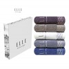 ELLE 엘르 아르떼 지오메트릭 패턴 순면 세면타올 1매 선물세트