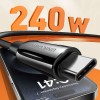 [유니콘] USB C to C타입 240W 초고속2.0충전 PD3.1 QC3.0 충전데이터케이블 PLC-1M240W