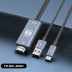 [유니콘] USB C타입 to HDMI 4K 60Hz 미러링케이블 스마트폰 동시충전 TM-MHL-9600C