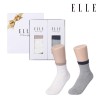 엘르 숙녀 일반목 아가힐무늬 양말 2족 세트 EE21743