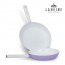 [라헨느] 더 퀸 포토프 퍼플 세라믹 IH 프라이팬 2종 세트 24cm + 28cm