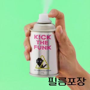 킥더펑크 원터치 룸 데오 캔 탈취제 쿨민트 (수축필름 ver)