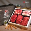 [안동우담한우] 1+등급이상 한우 모둠 선물세트 3호 2.0kg (등심400g+차돌박이400g+국거리400g+채끝등심400g+불고기400g)
