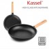 Kassel 카셀 하이브리드 인덕션 휠우드 티타늄 프라이팬24cm