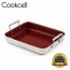 [Cookcell] 쿡셀 통3중 더블코팅 IH 루비에디션 사각멀티팬 32cm / 품번 : 03037