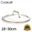 [Cookcell] 쿡셀 하이브리드 유리 뚜껑(T) / 28cm~30cm / 사이즈 택 1