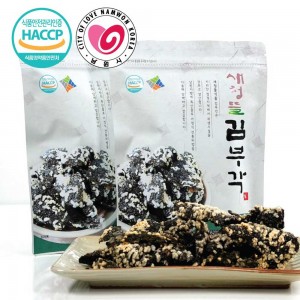 남원새청뜰 전통 조각 김부각(봉지상품) 오리지날 50g* 1봉