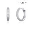 [TANDY] 탠디 실버925 지르코니아 럭셔리 원터치 귀걸이 TDE307 실버