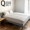 [Guy Laroche] 세미마이크로 화이트 가든 침구 세트 Q (이불+패드+베게커버2ea)