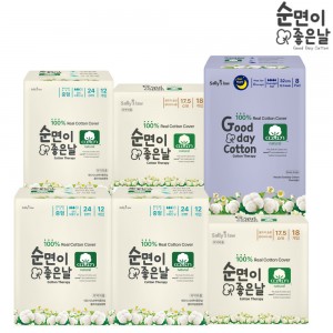 샐리의 법칙 순면이좋은날 중형12p 3팩+오버나이트8p 1팩+롱라이너18p 2팩
