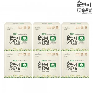 샐리의 법칙 순면이좋은날 롱팬티라이너18p 6팩