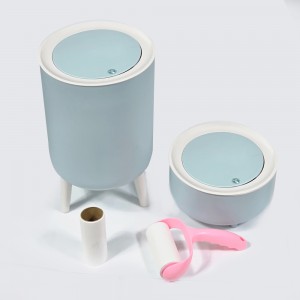 [아비스] 원터치 다용도 보관함 겸용 휴지통 (2.5L+7.5L세트)+롤크리너1개(리필1개포함)