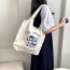 블루베리잼,아이스크림 캔버스 에코백 데일리 여성숄더 학생 대학생 아이보리색
