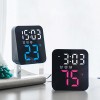 넥스원 정사각 디지털 LED 온도 알람 탁상 벽걸이겸용 시계 4 color