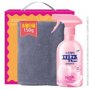 송월 타올150g 스프레이피죤핑크로즈430ml(2종)