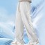 남성 아이스실크 통기성 스트레이트 바지