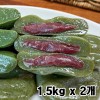 [청년농가] 쑥개떡/팥앙금쑥개떡 1.5kg x 2개
