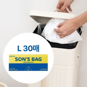 [쏜쓰백] 30매 L 화이트 / 티슈형
