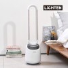 [리히텐] 2026년 신상품 LED 무드등 날개없는 선풍기 SN-TF200R (리포컨 포함/1년 무상AS)