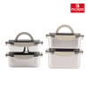 [ROSSI] 이태리 로시 렌지스텐 밀폐용기4종1100+1700+2100+4000ml(무연마)